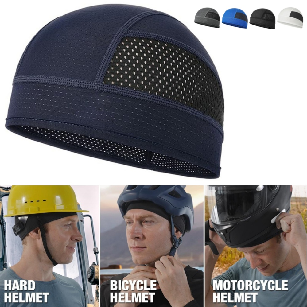 Skull Cap Helmet Liner - Berretto estivo in rete con prese