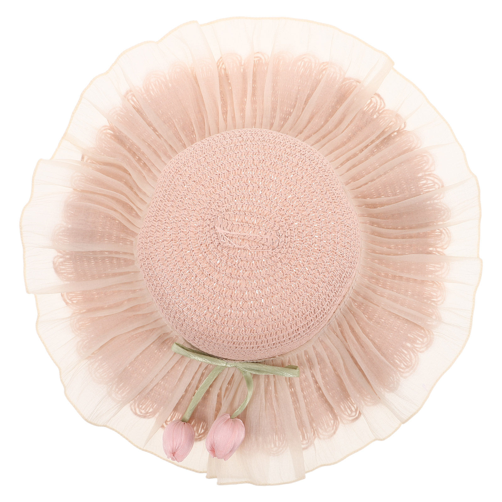 Sun Hat Wide Brim - Cappello Estivo in Paglia per Bambine