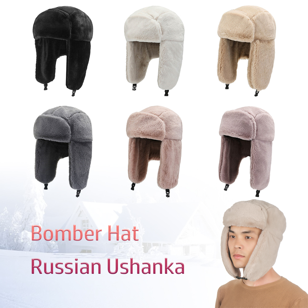 Winter Trapper Hat - Cappello invernale caldo trapuntato alto Berretti