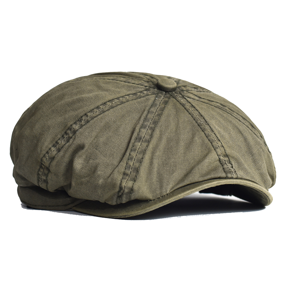 Newsboy Cap Ivy - Berretto da strillone in cotone lavato