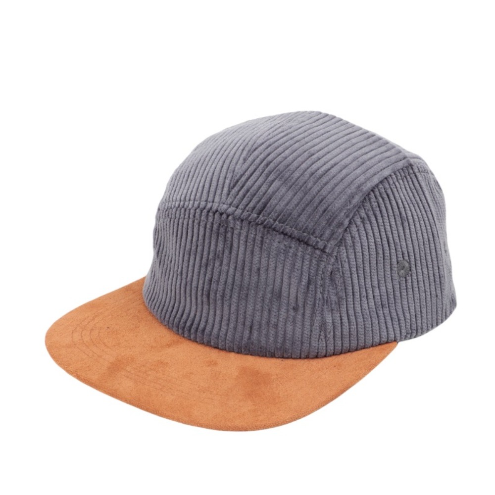 Corduroy Cap 5 Panel - Berretto da baseball versatile a tesa