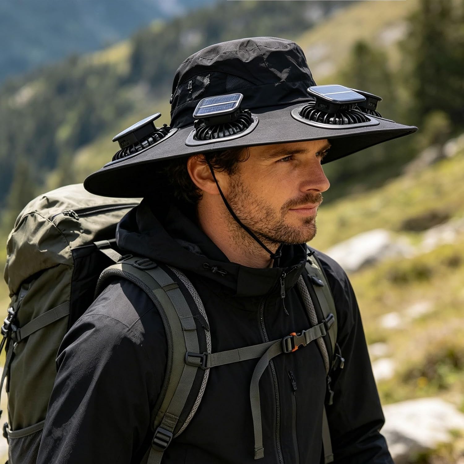 Cappello con 6 ventole solari, - Visor Sun Hat recensione e prezzo