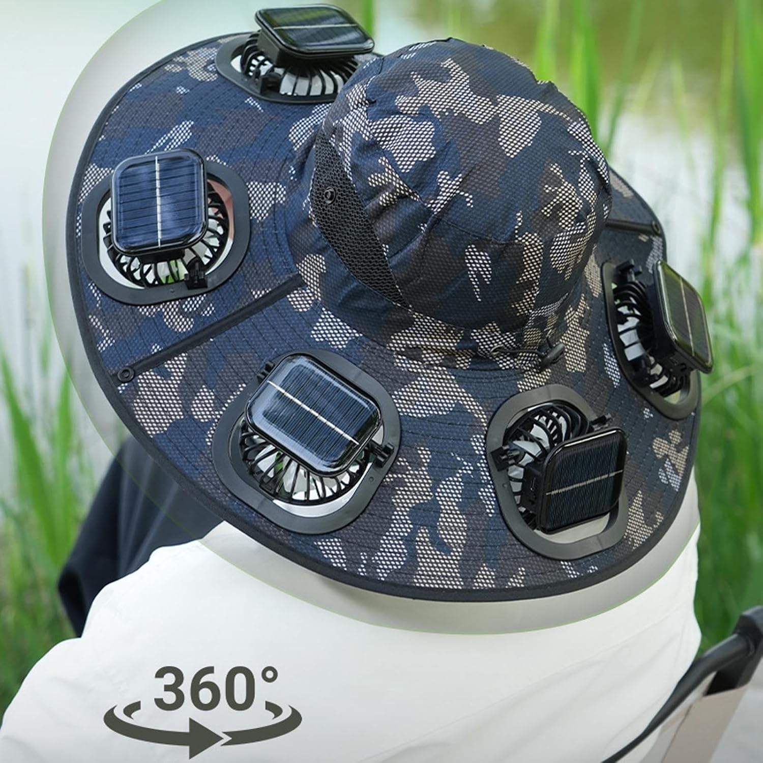 Cappello con 6 ventole solari, - Visor Sun Hat recensione e prezzo