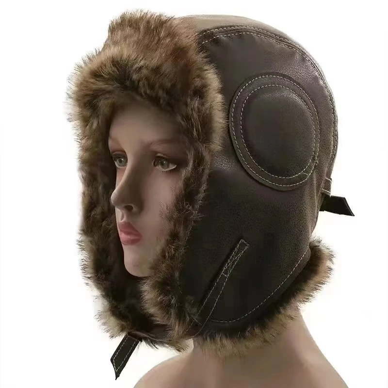 Berretto da neve in pelle con  - Trapper Hat Ear Flap recensione e prezzo